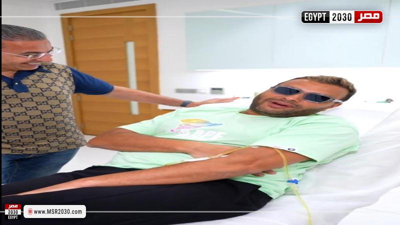 رامي صبري يخضع لجلسات نضارة بالوجه