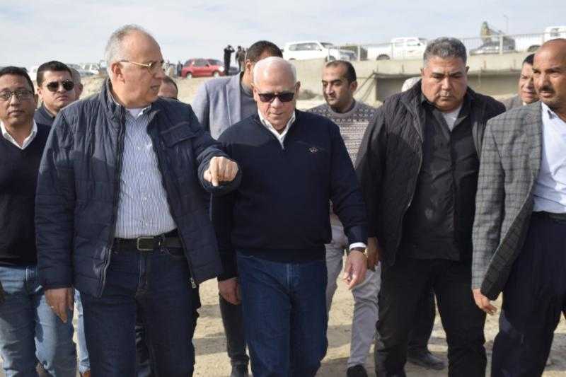 سويلم والغضبان يتفقدان ترعة بورسعيد بالقنطرة غرب