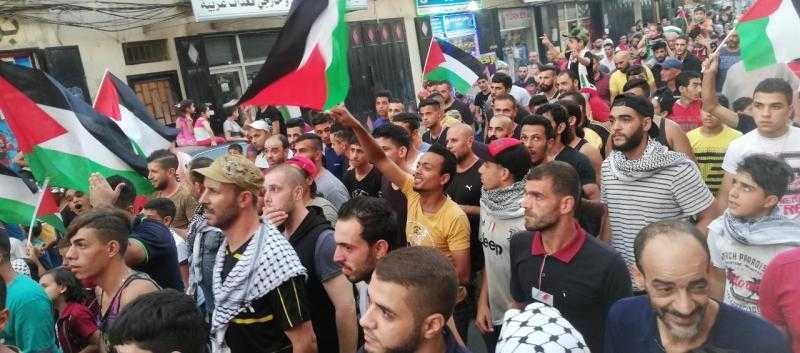 دعما لغزة.. مظاهرات في مخيمات مدينة صور بـ لبنان