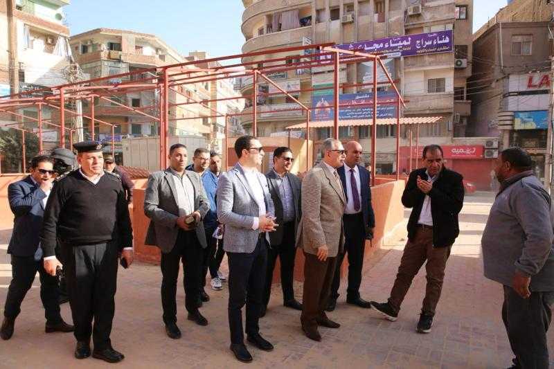 محافظ كفر الشيخ يتفقد أعمال إنشاء السوق الحضري المطور