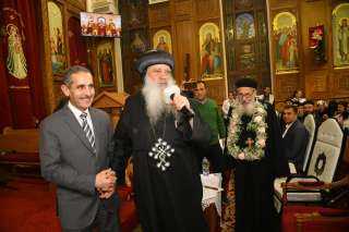 محافظ الغربية يشارك في احتفالية اليوبيل الذهبي لسيامة القمص أرسانيوس عوض بكنيسة ماري جرجس بكفر الزيات