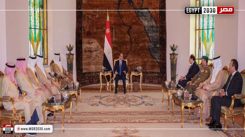لقاء السيسي ومستشار الأمن الوطني البحريني