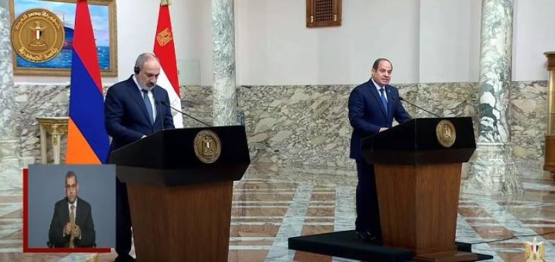 السيسي: مصر استضافت آلاف الأرمن الذين أثروا مجالات الحياة المختلفة بها