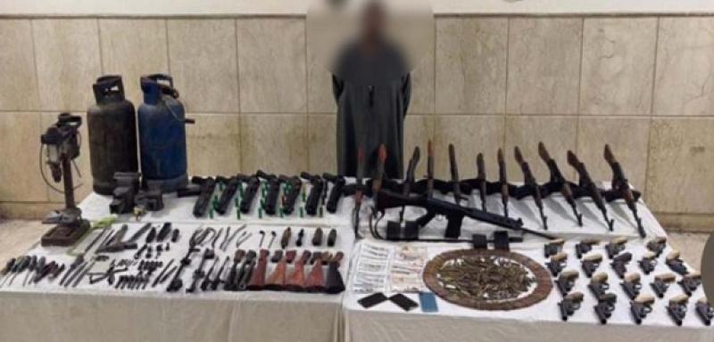 ضبط ورشة لتصنيع الأسلحة النارية فى أسيوط