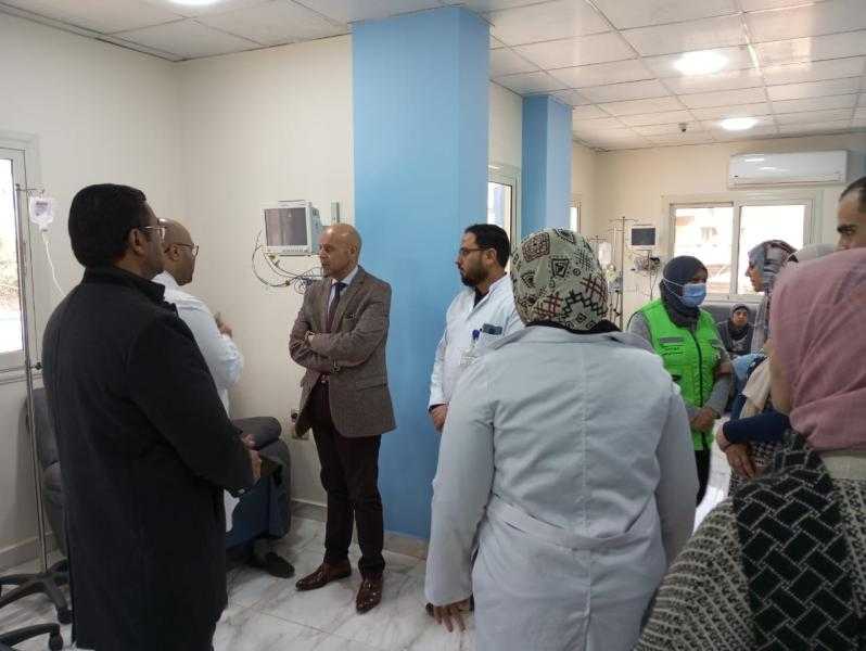 وكيل صحة الشرقية يتفقد الخدمة الطبية بمستشفى السعديين المركزي