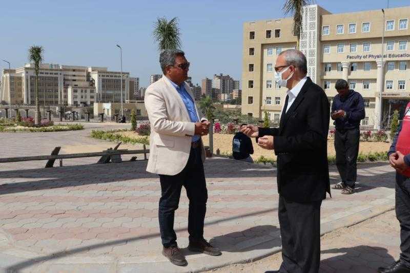 محافظ القليوبية يتفقد أعمال إنشاء ممشى النيل وأهل مصر بمدينة بنها