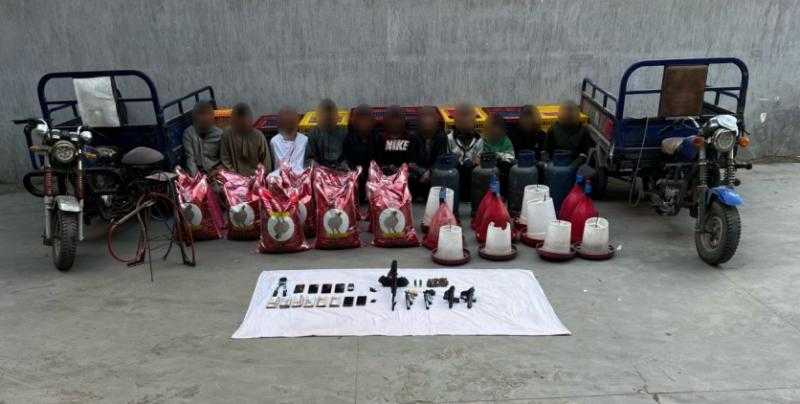 ضبط تشكيلين عصابيين ضما 19 متهما لسرقات مزارع الدواجن وحواجز ترعة النوبارية