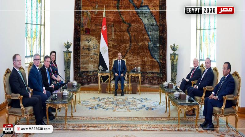 السيسي يستقبل وفدا من لجنة الشئون الخارجية بمجلس العموم البريطاني