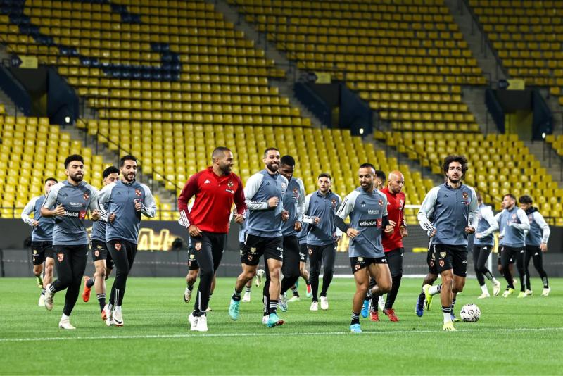 تفاصيل مران الأهلي الأول في السعودية استعدادًا لمواجهة الزمالك بكأس مصر