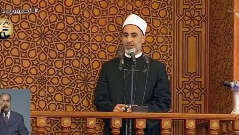 خطيب مسجد المشير: هذه صورة الشهيد يوم القيامة