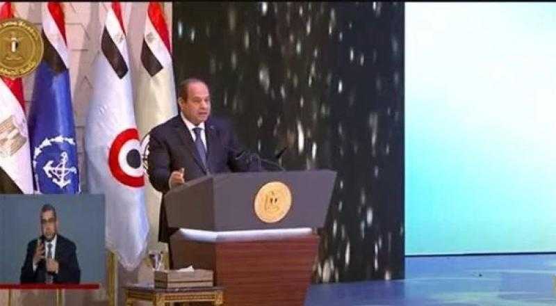 السيسي: سيحكي التاريخ كيف كان العبور بمصر من حافة الضياع إلى بر الأمان