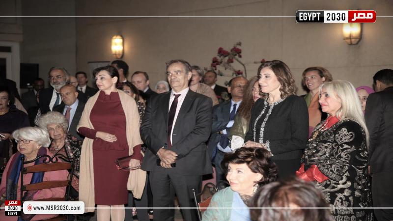 وزيرة الثقافة وسفير فرنسا بالقاهرة