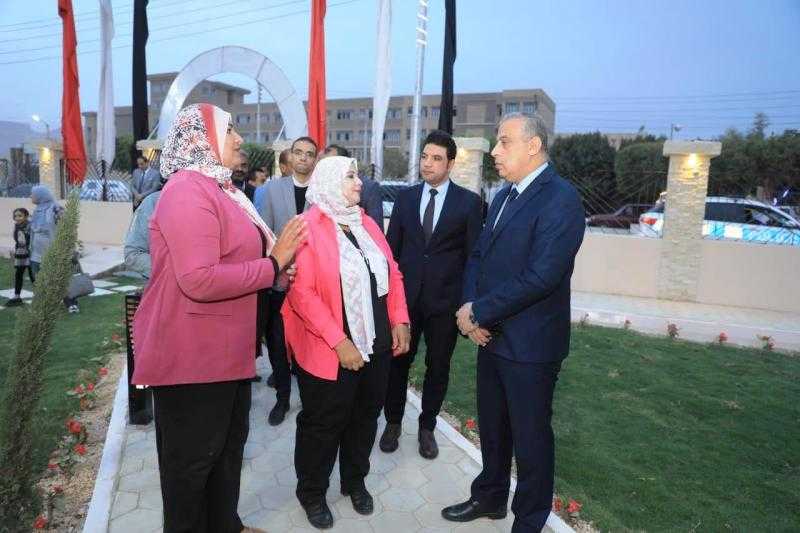 محافظ سوهاج يفتتح الحديقة الملحقة بحي الكوثر