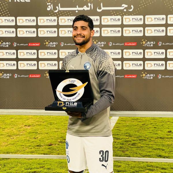 إبراهيم عادل أفضل لاعب فى مباراة بيراميدز والداخلية