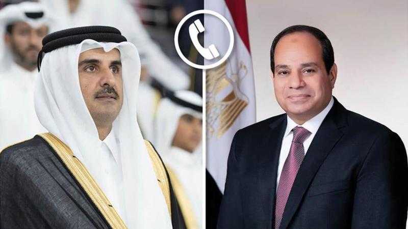 السيسي وأمير قطر يتبادلان التهنئة بمناسبة رمضان