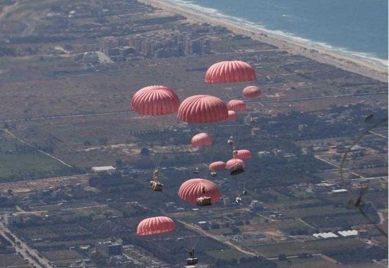 تنفيذ 9 إنزالات أردنية جديدة على قطاع غزة