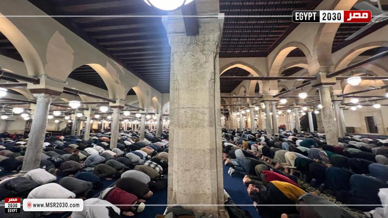 صلاة التراويح بالجامع الأزهر 