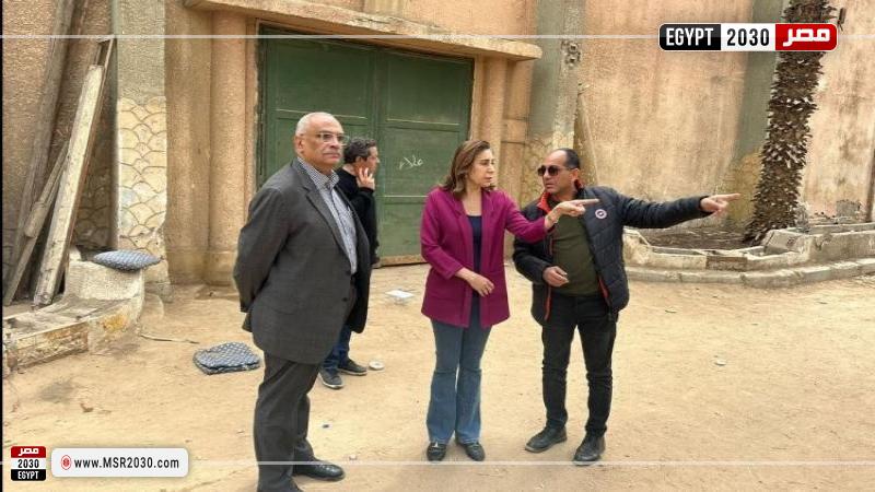 وزيرة الثقافة تتفقد ستديو الأهرام