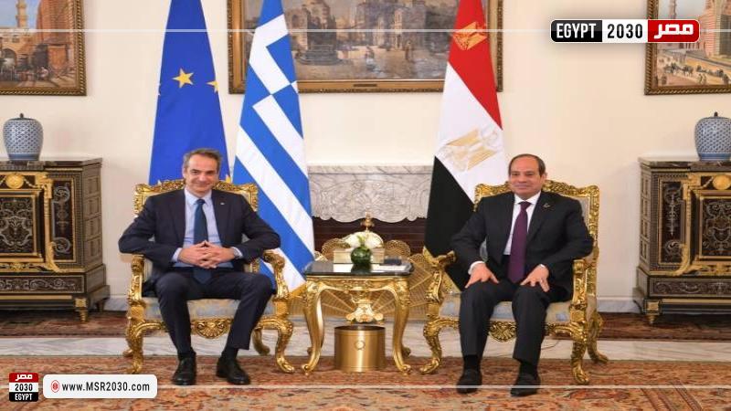 السيسي ورئيس الوزراء اليوناني