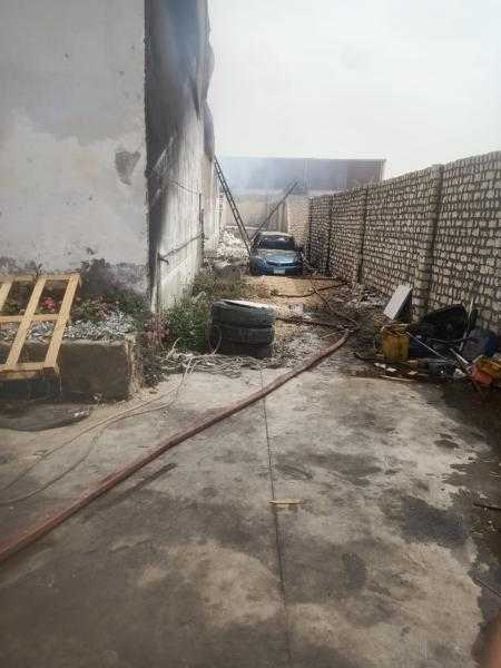 السيطرة على حريق مصنع أخشاب ببني سويف