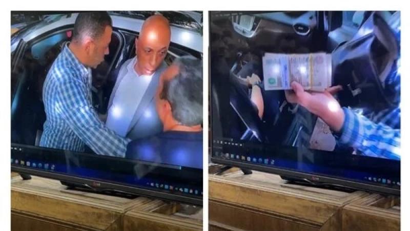 لحظة القبض على مسئول شركة مياه أسوان