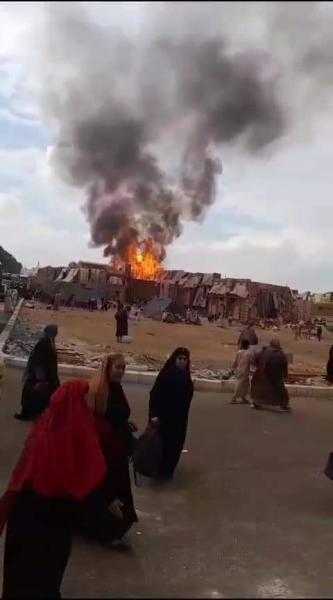 حريق داخل لوكيشن تصوير مسلسل ياسر جلال بـ ”الإنتاج الإعلامي” (صور)