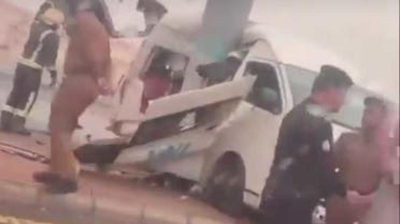 حادث باص جامعة أم القرى