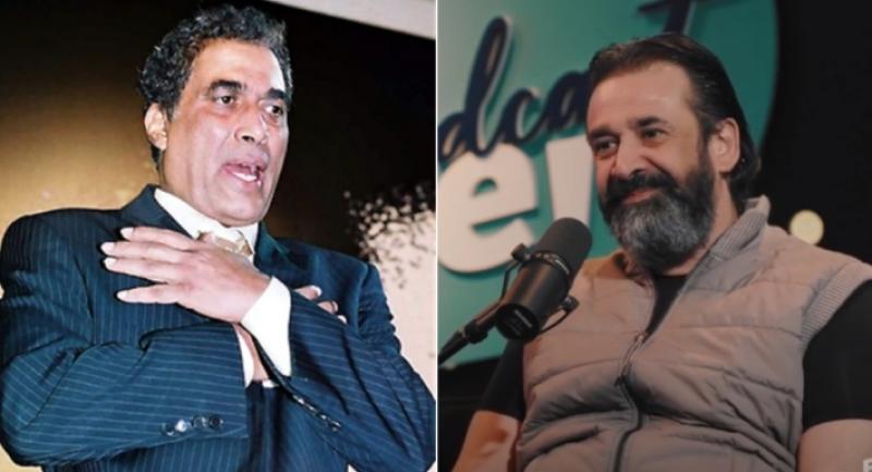الفنان الراحل أحمد ذكي وكريم عبدالعزيز