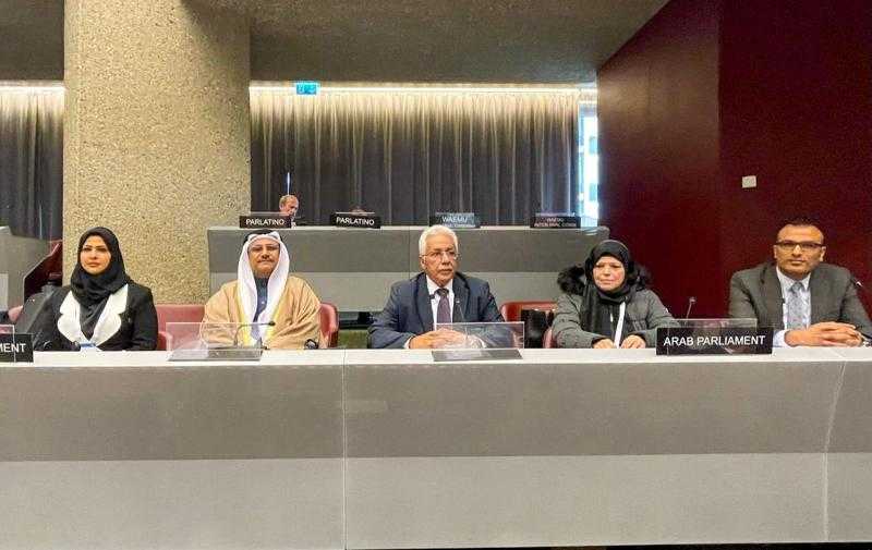 العسومي يرأس وفد البرلمان العربي بالاتحاد البرلماني الدولي في جنيف