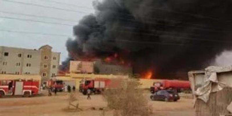 حريق داخل مصنع فى المنطقة الصناعية بـ 6 أكتوبر وإصابة 4 عمال
