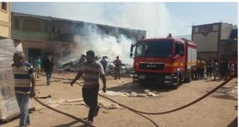 السيطرة على حريق فى مصنع زيوت بالمنوفية وإصابة شخصين