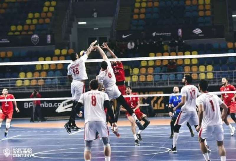 الزمالك يتخطى الطيران ويتأهل لنصف نهائي كأس مصر للكرة الطائرة