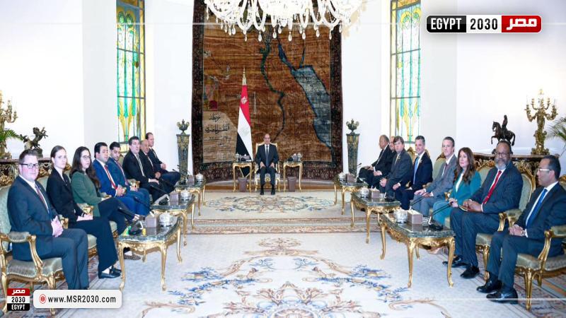 السيسي يستقبل وفد من الكونجرس الأمريكي