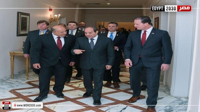السيسي ووفد الكونجرس الأمريكي