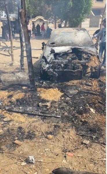 حريق داخل جراج سيارات في حدائق الأهرام