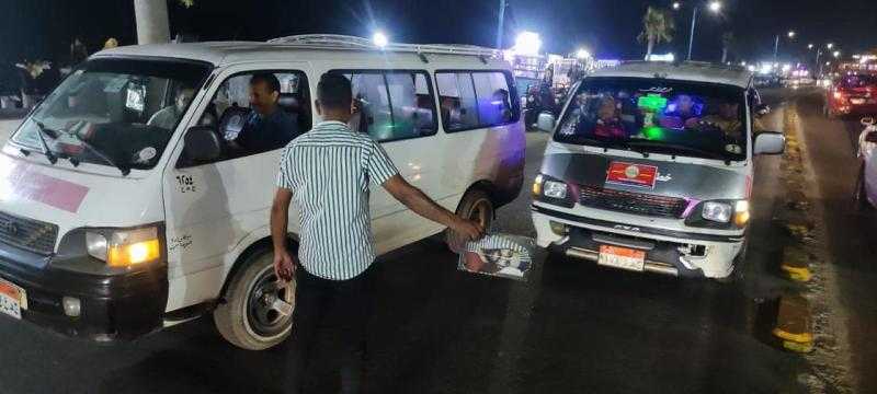 الداخلية تستجيب لاستغاثة أهالي قنا وتشن حملة لمتابعة إلتزام سائقي السيارات بتعريفة الركوب