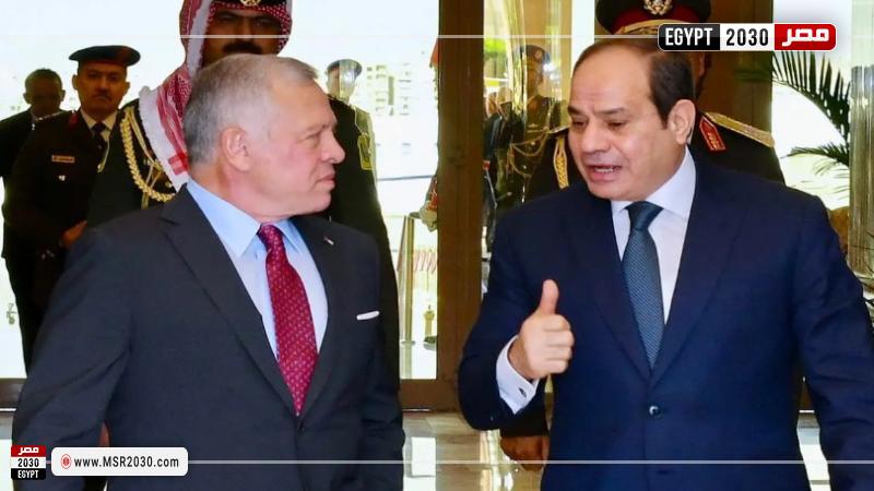 السيسي وملك الأردن