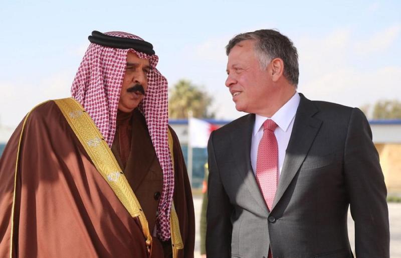 العاهل الأردني و العاهل البحريني 