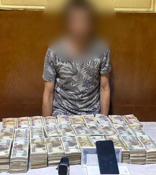 المتهم والمضبوطات 