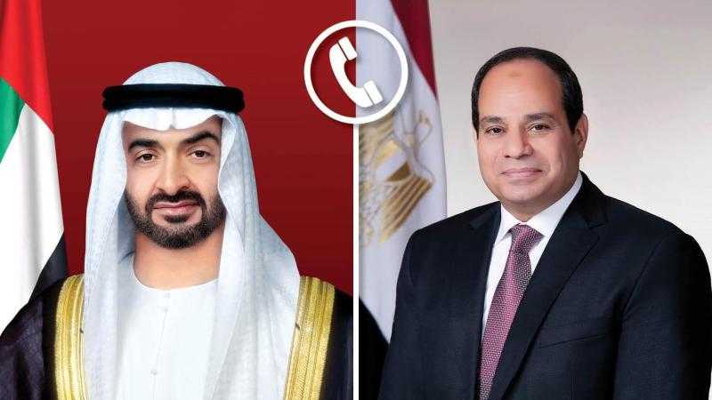 السيسي يتلقى اتصالا هاتفيا من الرئيس الإماراتي للتهنئة بعيد الفطر