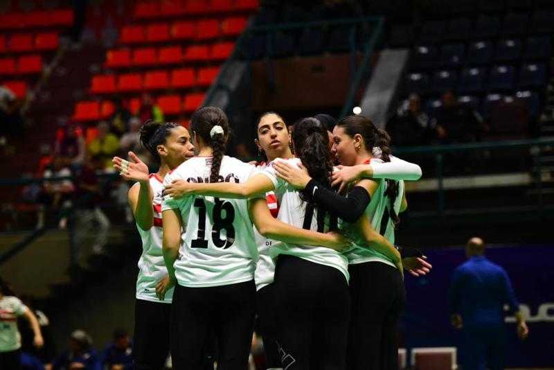 الزمالك يتوج ببرونزية كأس مصر لـ سيدات الطائرة ويهزم دجلة