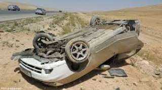 إصابة 4 أشخاص في حادث انقلاب سيارة بالطريق الدائري الأوسطي