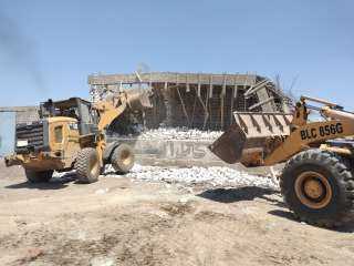 محافظ كفر الشيخ: إزالة 9 تعديات على أملاك الدولة والبناء المخالف بمدينة بيلا