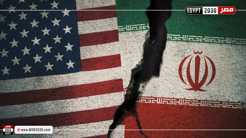 علم إيران وأمريكا