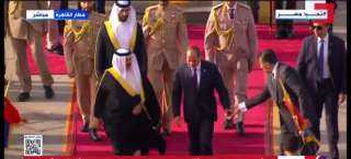 الرئيس السيسي يستقبل ملك البحرين فور وصوله مطار القاهرة