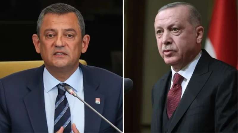 الرئيس التركي رجب طيب أردوغان وزعيم المعارضة أوزجور أوزيل