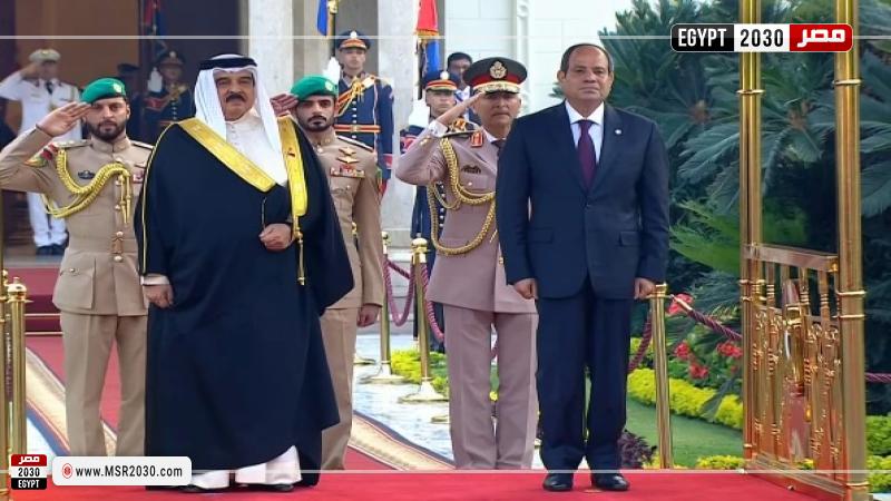 الرئيس عبدالفتاح السيسي و العاهل البحريني الملك حمد بن عيسى آل خليفة