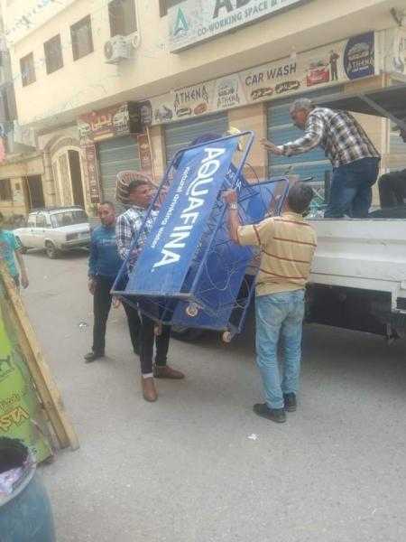 رفع 819 حالة إشغال طريق مخالف بنطاق 5 مراكز بالبحيرة