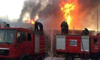حريق هائل داخل وحدة صحية في بورسعيد