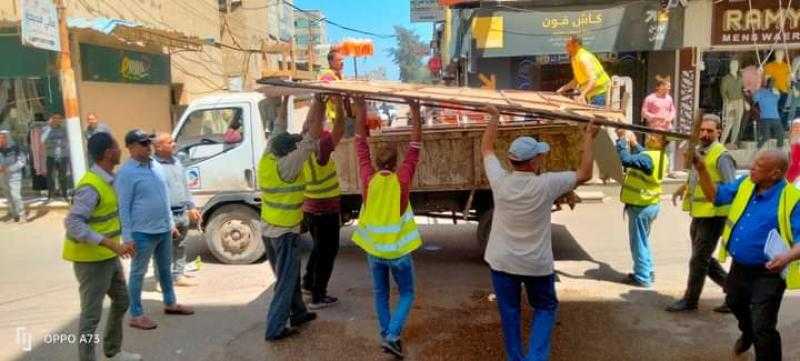 رفع 950 حالة إشغال طريق وتحرير 83 محضر خلال حملات مكبرة بالبحيرة